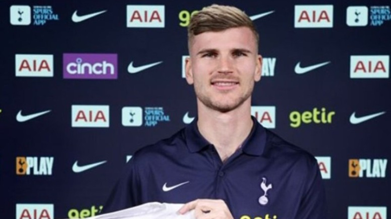 Foto Tottenham Hotspur Resmi Umumkan Kedatangan Timo Werner