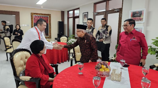 Wapres RI Maruf Amin hadiri HUT PDIP ke-51.