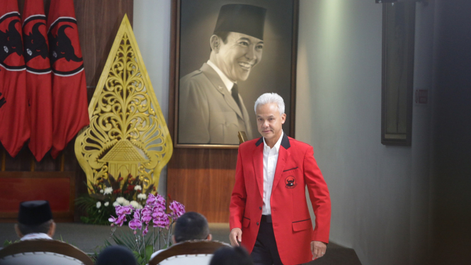 Ganjar Pranowo di HUT PDI-P ke 51