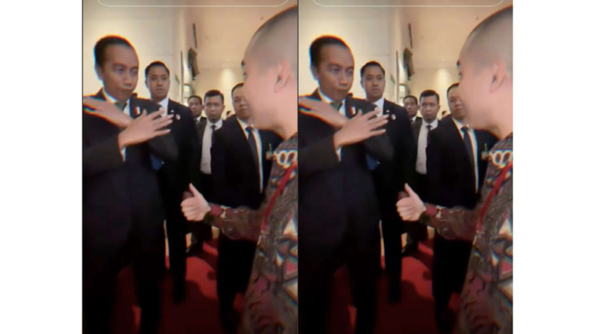 Presiden Jokowi lakukan melakukan selebrasi siuuu dengan Cellos