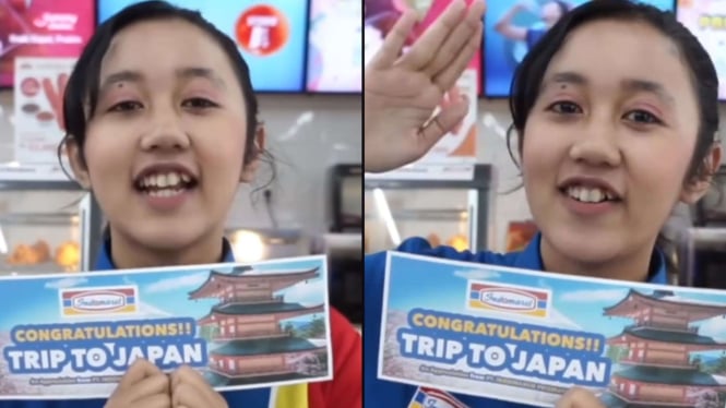 Pegawai Indomaret yang Viral Akhirnya Dapat Reward Trip Wisata ke Jepang