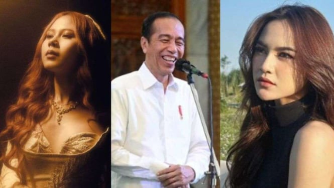Jokowi, Mahalini dan Nadin Amizah