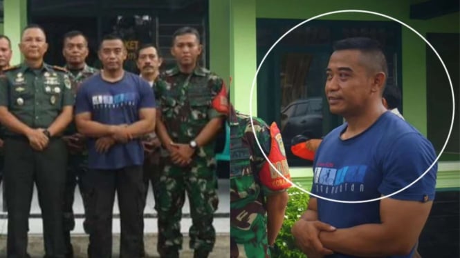 Sosok DM, pria cepak badan tegap yang datangi Markas TNI bawa senjata api