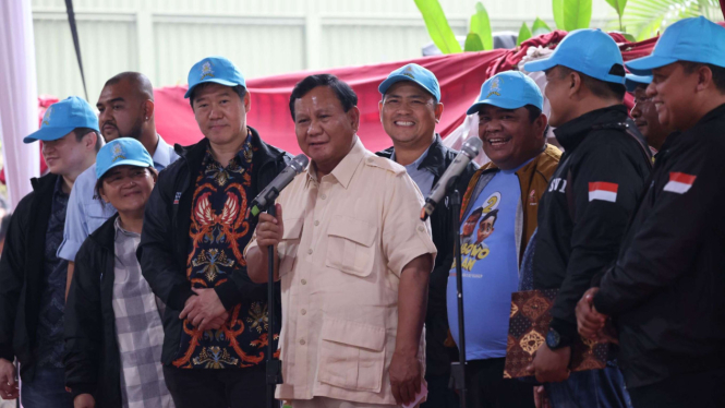 Prabowo bersama Solidaritas Nelayan Indonesia di Kertanegara