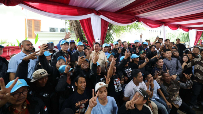Prabowo bersama Solidaritas Nelayan Indonesia di Kertanegara