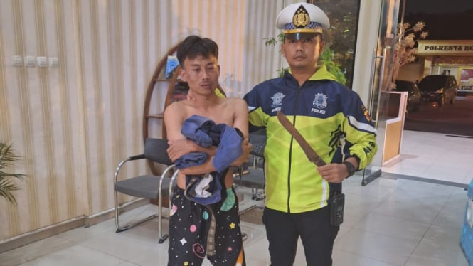Anggota Polisi Lalu Lintas Polresta Bogor Kota, Ipda Subandi duel kalahkan begal mobil