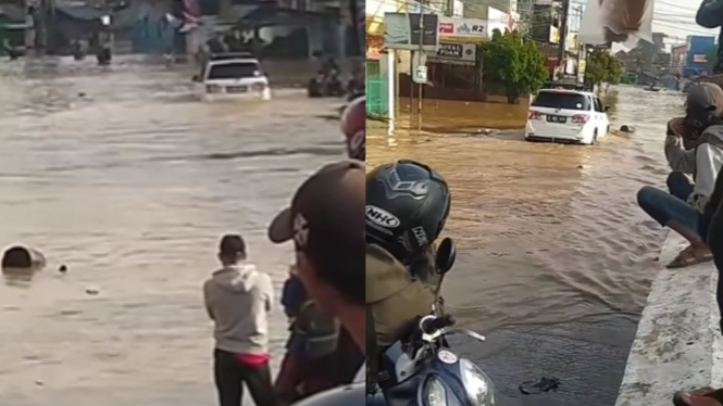 Viral Fortuner Berenang Terjang Banjir di Dayeuhkolot Bandung