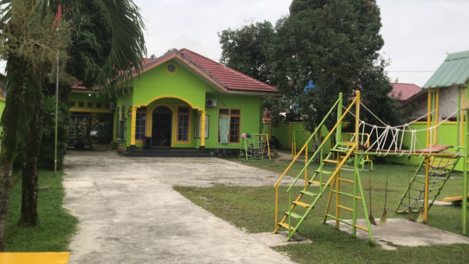 Lokasi sekolah di Pekanbaru yang diduga tempat terjadinya kekerasan seksual