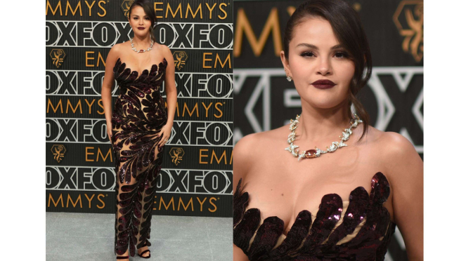 Selena Gomez no tapete vermelho do 75º Emmy