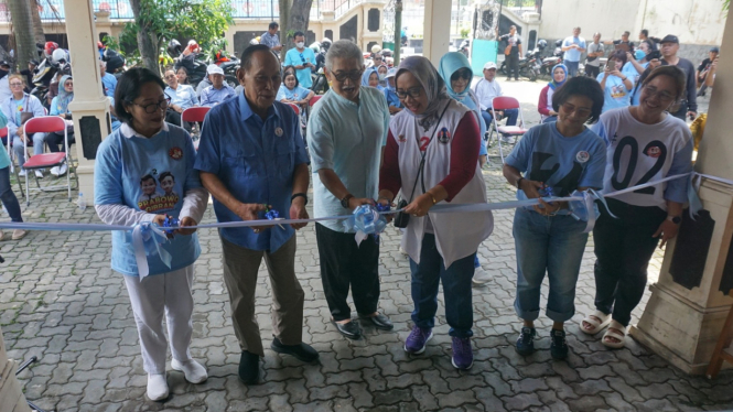 Peresmian Rumah Pemenangan Prabowo-Gibran di kediaman Mahamenteri Keraton Kasunanan Surakarta, KGPH Panembahan Agung Tedjowulan