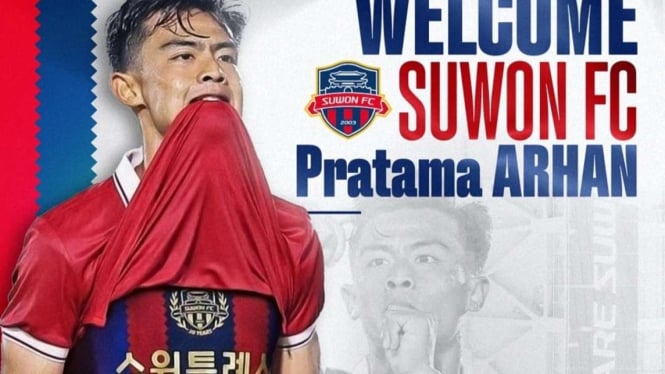 Pratama Arhan resmi bergabung dengan Suwon FC