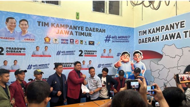 Aliansi Mahasiswa Jawa Timur Sambangi TKD Prabowo-Gibran: Kekuatan Besar Suara P