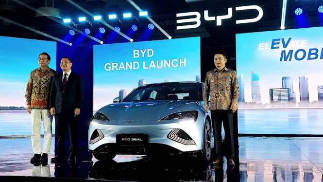 Peluncuran mobil listrik BYD di Indonesia