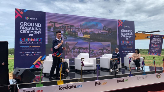 groundbreaking Entertainment District di PIK 2