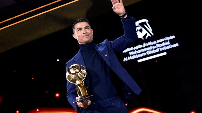 Cristiano Ronaldo sabet penghargaan Globe Soccer Awards