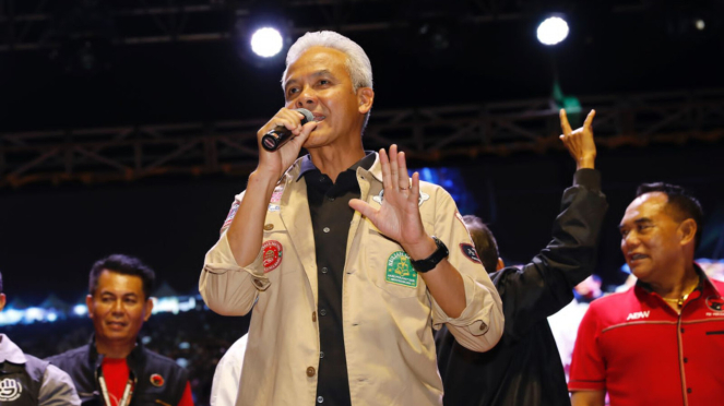 Calon presiden nomor urut tiga Ganjar Pranowo