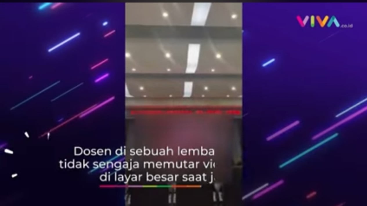 1265px x 711px - Viral Dosen Putar Video Porno saat Jam Kuliah, Mahasiswa Langsung Histeris