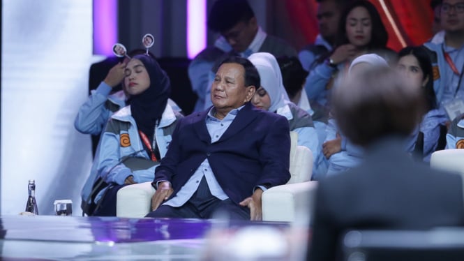 Prabowo Subianto dalam Debat Keempat Calon Wakil Presiden
