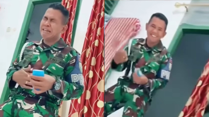 Lama Menanti, Begini Reaksi Prajurit TNI saat Tahu Istri Hamil