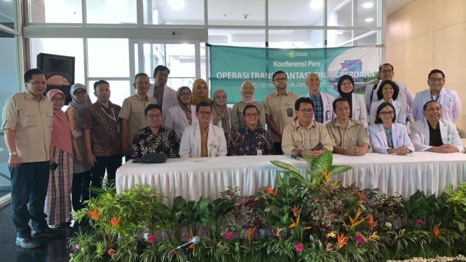 Konferensi pers transplantasi ginjal perdana RSUP Fatmawati Jakarta
