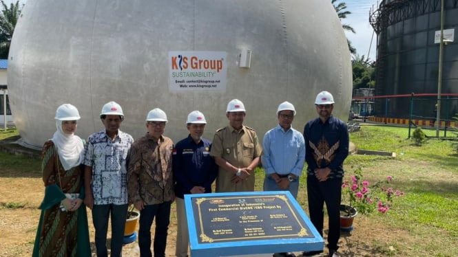 Pabrik BioCNG komersial pertama di Indonesia diresmikan di Kabupaten Langkat.