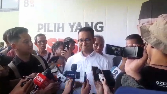 Calon Presiden 01 Anies Rasyid Baswedan kampanye di GOR Parung Bogor. Foto : Muhammad AR/VIVA