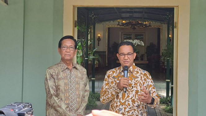 Anies Baswedan dan Sultan HB X di Yogyakarta
