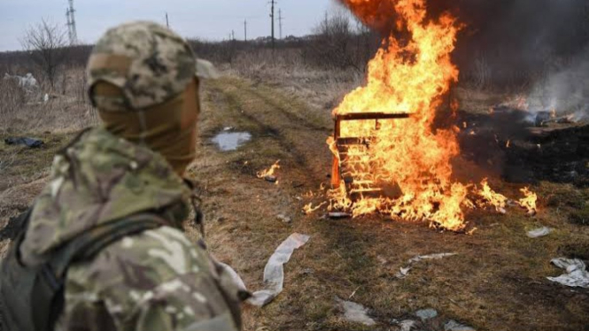 VIVA Militer: Ledakan akibat serangan drone militer Ukraina