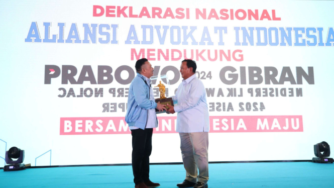 Ribuan Advokat Indonesia Deklarasi Dukung Prabowo-Gibran