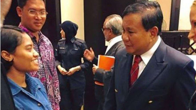 Momen Prabowo Subianto bertemu TKW Wilfrida yang dijatuhi hukuman mati