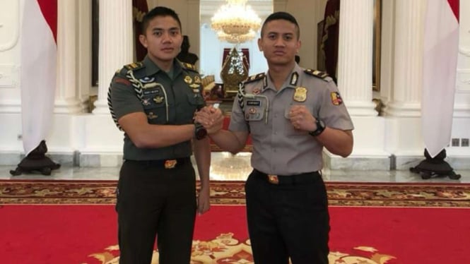 Mayor Teddy dan Kompol Syarif Ajudan Jokowi