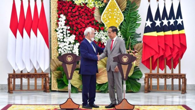 President Joko Widodo meets with the Prime Minister of the Democratic Republic of Timor-Leste