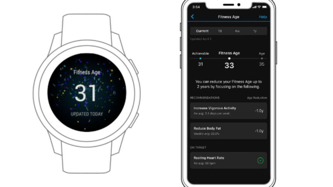 Fitur Fitness Age.