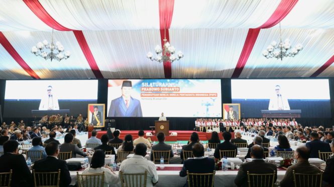 Capres 2, Prabowo Subianto menggelar silaturahmi bersama 600 pendeta PGPI