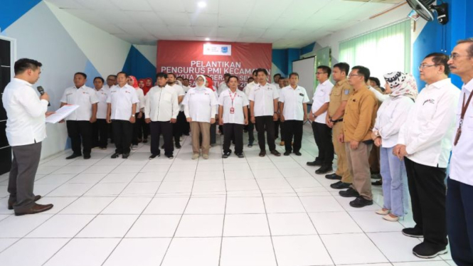 Pengurus PMI Kecamatan Kota Tangsel resmi dikukuhkan