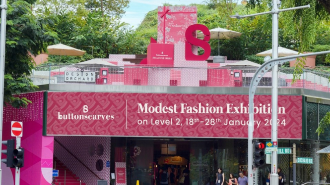 Buttonscarves Modest Fashion Exhibition di Singapura