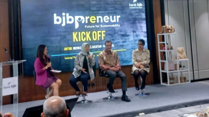 Konferensi pers BJB di Jakarta.