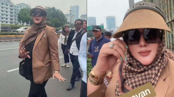 Kades Viral Bergaya Glamor di Senayan