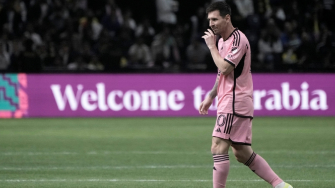 Lionel Messi saat Inter Miami lawan Al Nassr