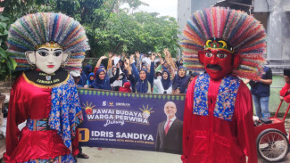 Peduli Kesenian Tradisional, Idris Sandiya Kampanye Kreatif Lewat Ondel-ondel