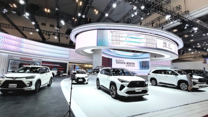 Booth Toyota di GIIAS 2023.