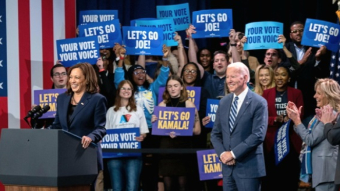 Joe Biden and Kamala Harris.