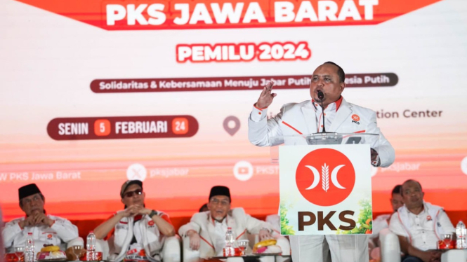 Kampanye Akbar PKS Kota Bogor. Muhammad AR/VIVA