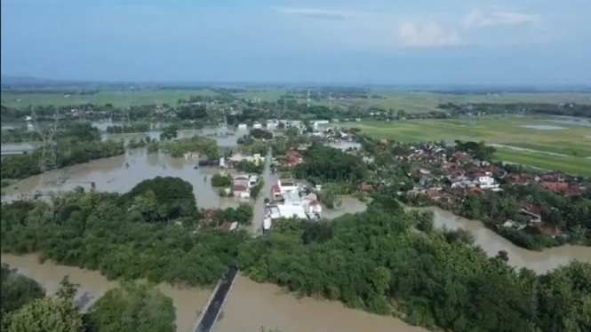 Sebanyak 33 desa di 12 kecamatan di Kabupaten Grobogan, terendam banjir