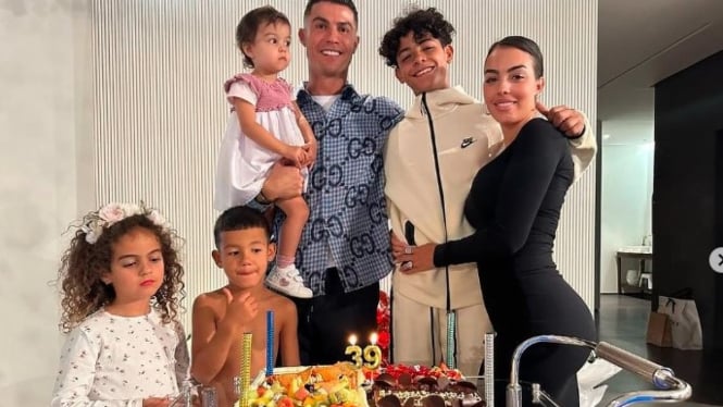 Cristiano Ronaldo rayakan ulang tahun yang ke-39