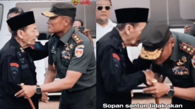 Momen Jenderal Bintang 3 TNI Cium Tangan Habib Luthfi
