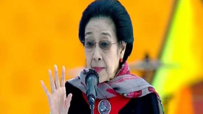 Tangkapan layar - Ketua Umum PDIP Megawati Soekarnoputri di Banyuwangi.