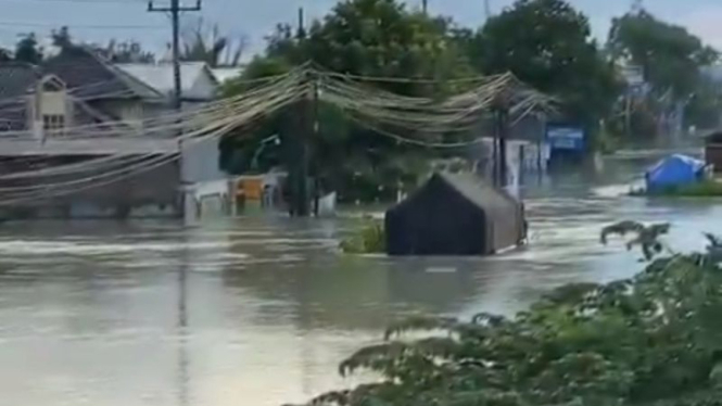 Banjir di Demak, Jawa Tengah.