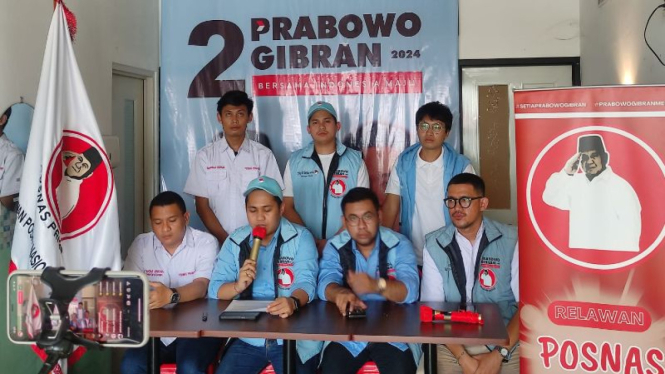 Relawan Posko Nasional (Posnas) Prabowo.