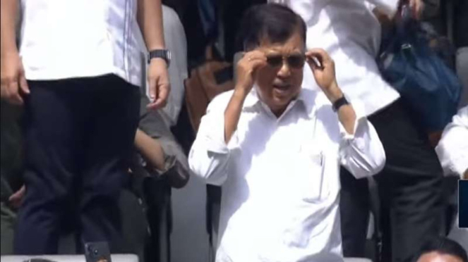 Mantan Wakil Presiden Jusuf Kalla (JK) Hadiri Kampanye Anies-Muhaimin di JIS